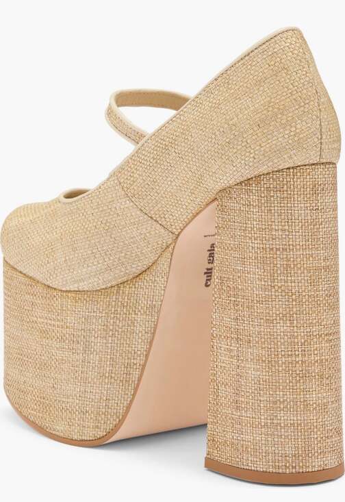 Cult Gaia Angelou Mary Jane Platform Pump natural color Nude brand new size 5 - Picture 2 of 12
